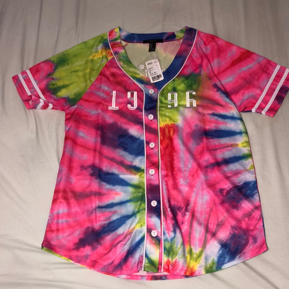 Tie-dye 1996 Baseball Shirt - Forever 21